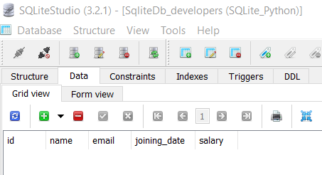 sqlitedb_developers table