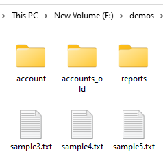 Before deleting non empty folder